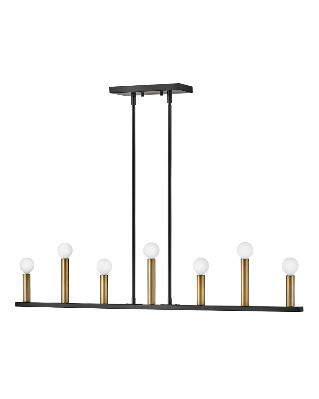 Lark Canada - 83156BK - LED Linear Chandelier - Lazlo - Black