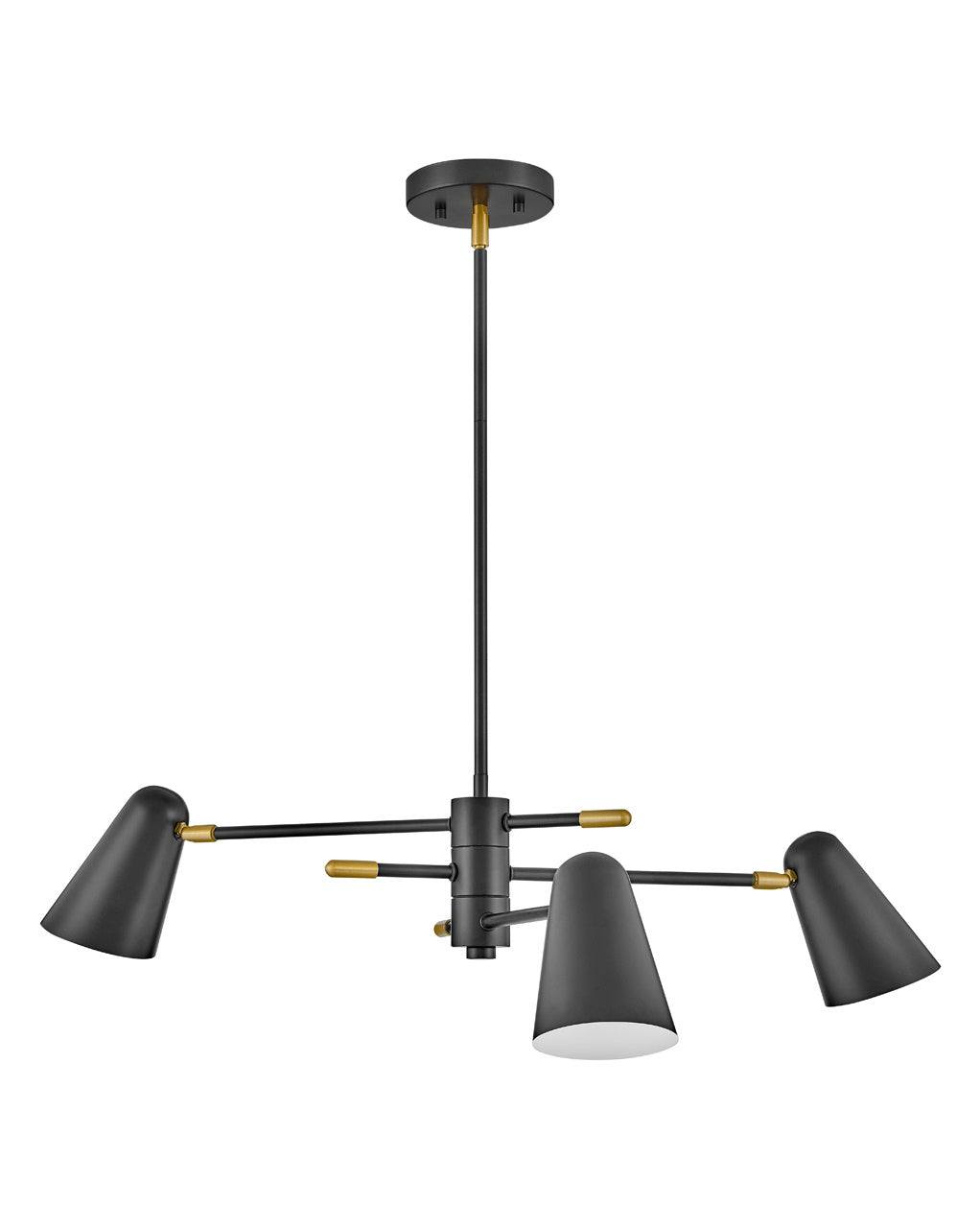 Lark Canada - 83543BK - LED Chandelier - Birdie - Black
