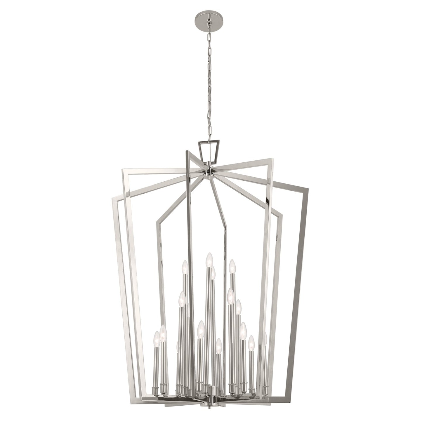 Kichler - 43499PN - 16 Light Foyer Pendant - Abbotswell - Polished Nickel