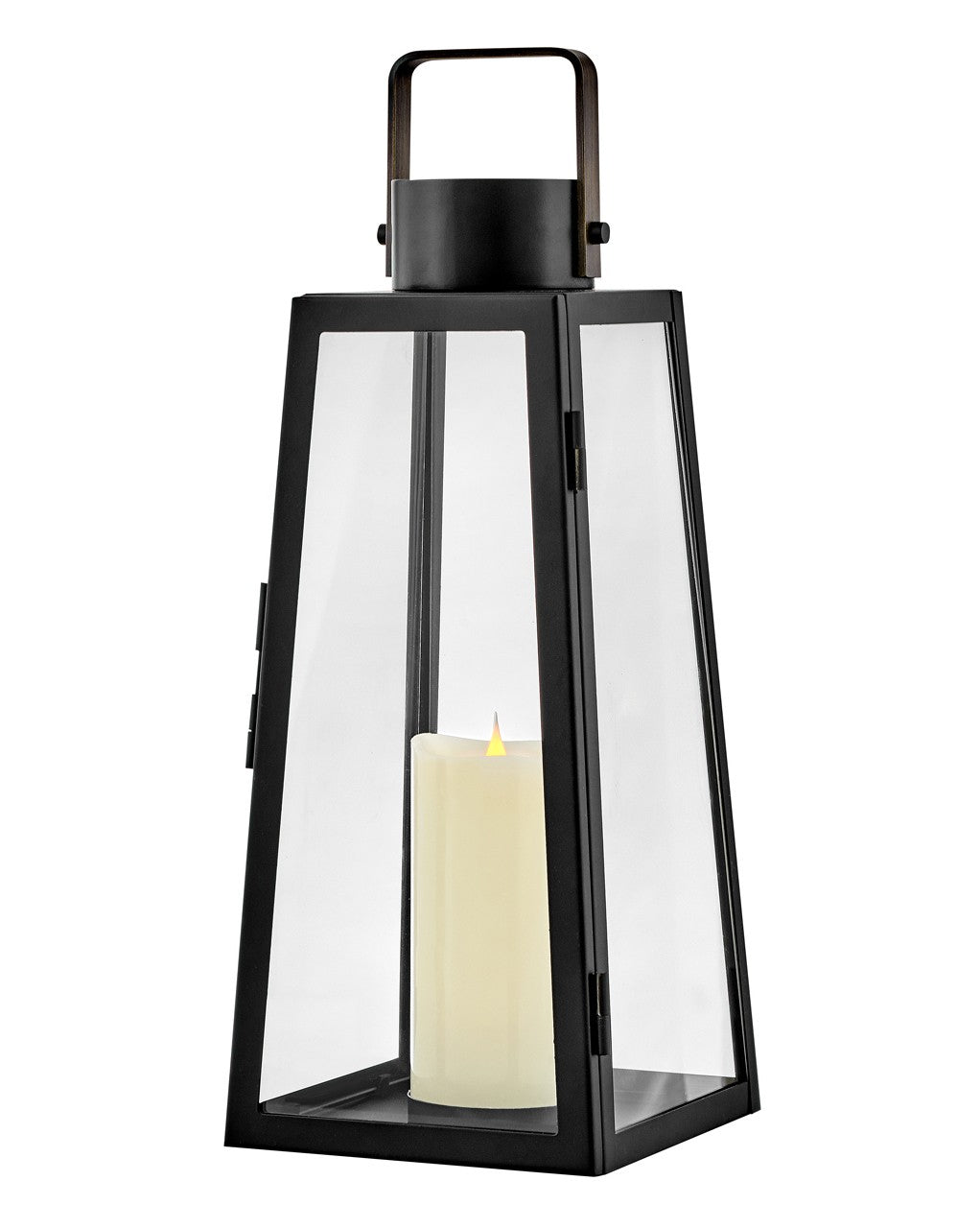 Lark Canada - 82310BK - Decorative Lantern - Hugh - Black