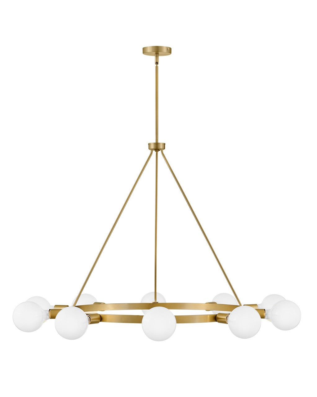 Lark Canada - 83610LCB - LED Chandelier - Orla - Lacquered Brass