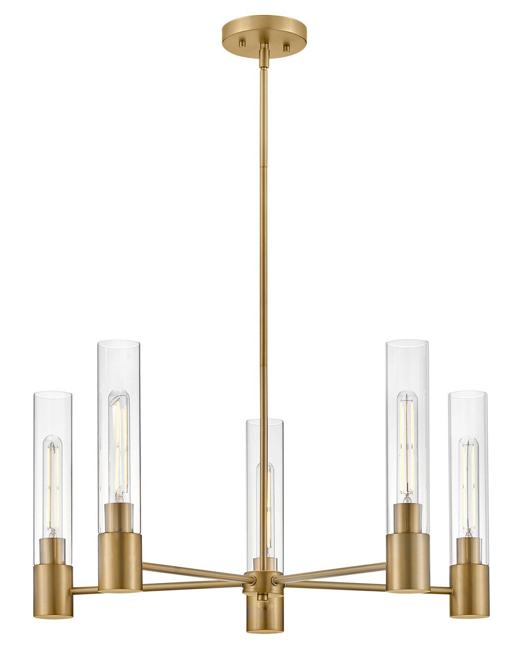 Lark Canada - 85405LCB - LED Chandelier - Shea - Lacquered Brass