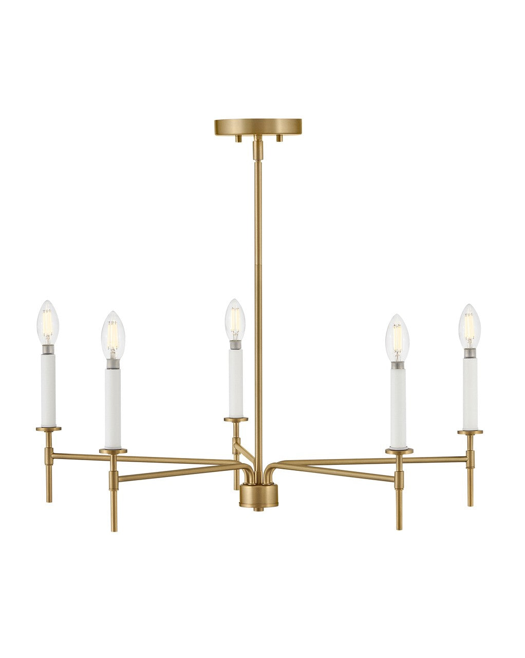 Lark Canada - 83075LCB - LED Chandelier - Hux - Lacquered Brass