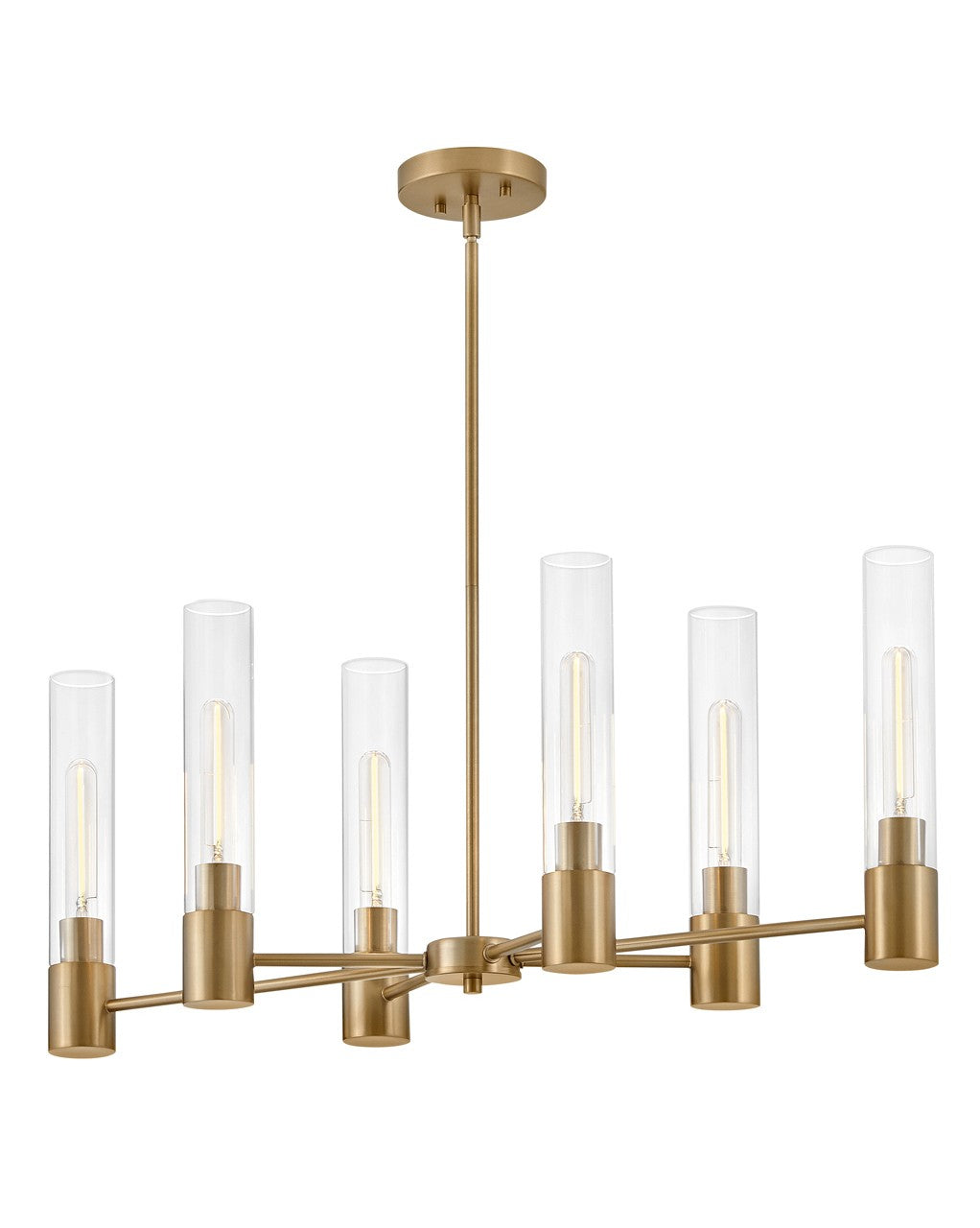 Lark Canada - 85406LCB - LED Linear Chandelier - Shea - Lacquered Brass