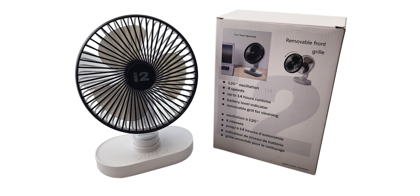 i2 Desktop Fan Black
