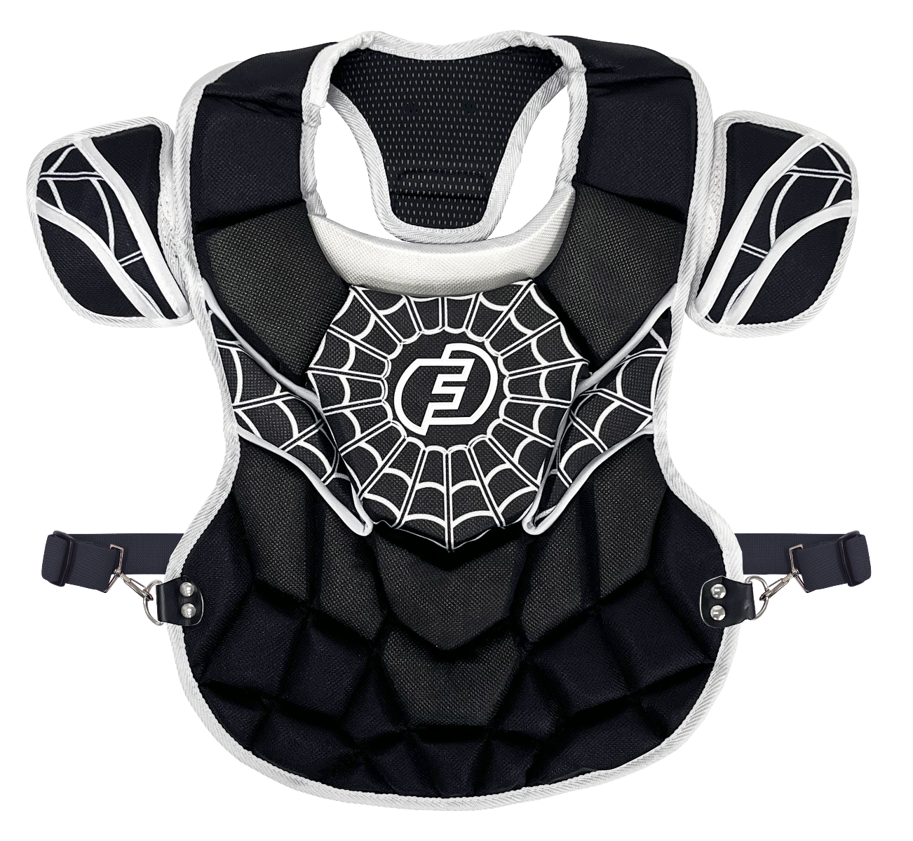 TYLER FLOWERS LIMITED EDITION SPIDERWEB CHEST PROTECTOR WITH DUPONT™ KEVLAR® | SEI Certified to Meet NOCSAE Standard