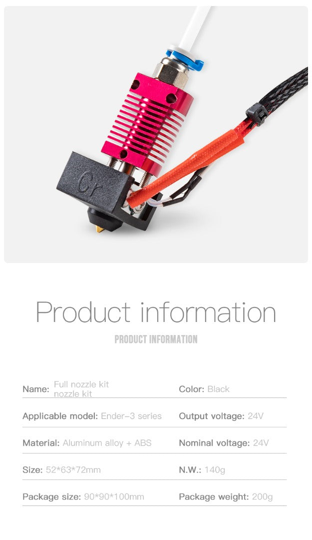 Ender-3 V2 Full Hotend Kit