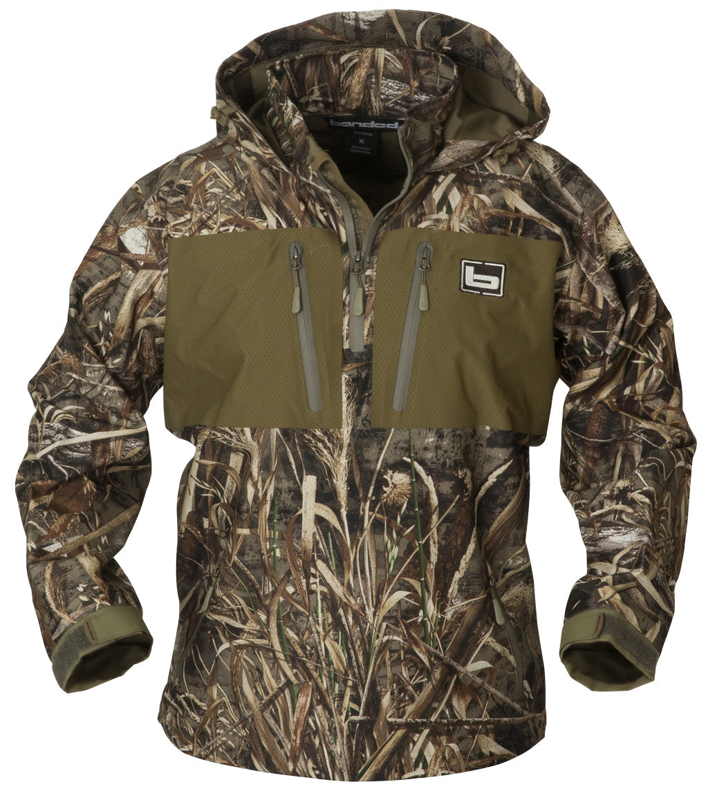 1/4 Zip Hooded Waterproof Pullover