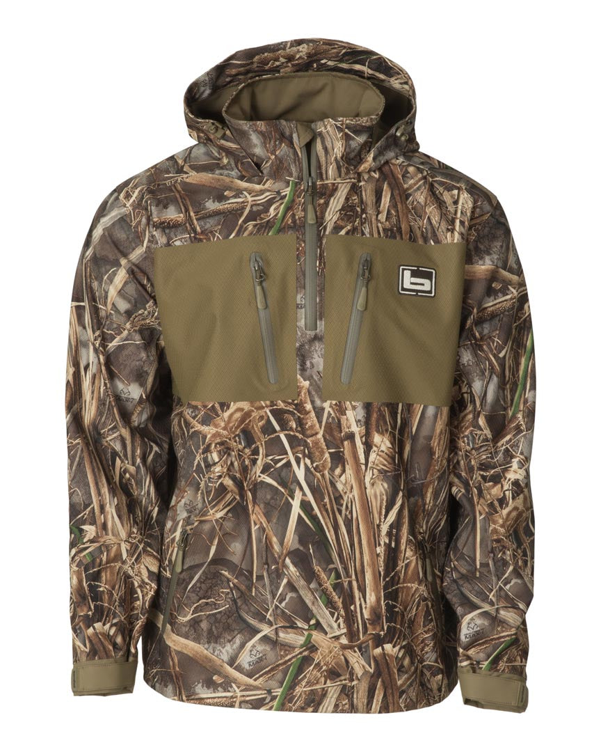 1/4 Zip Hooded Waterproof Pullover
