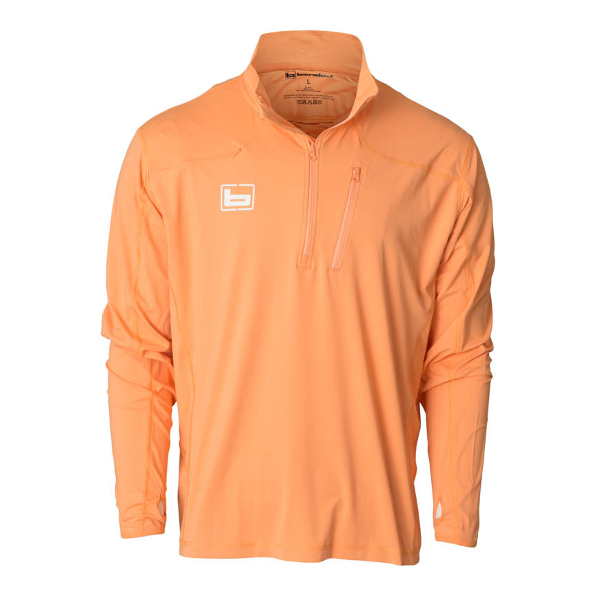 B1200016_Performance_Adventure_Quarter_Zip_Salmon_Front