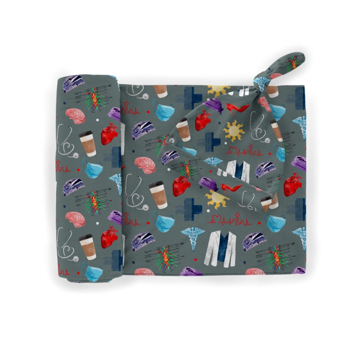 *Pre-Sale* Bliss Anatomy Swaddle & Hat Set