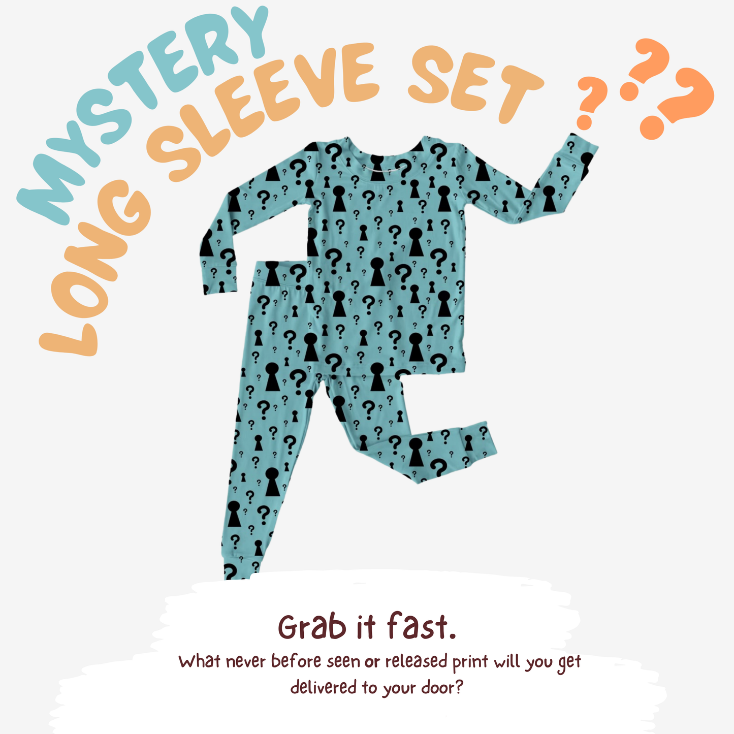 Mystery Print #2 Bamboo Long Sleeve Set