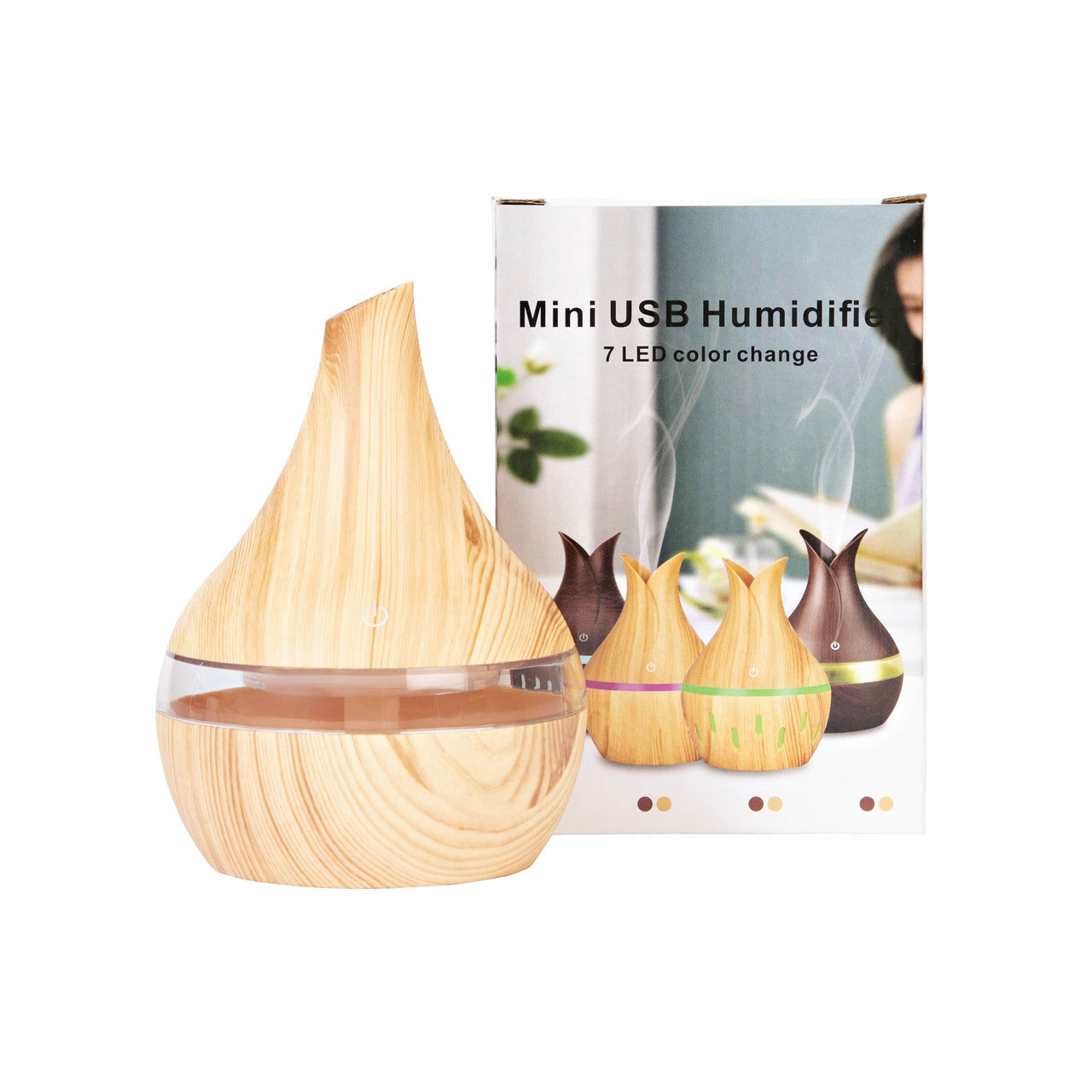Wood Grain Essential Oil Diffuser Lifestyle Description