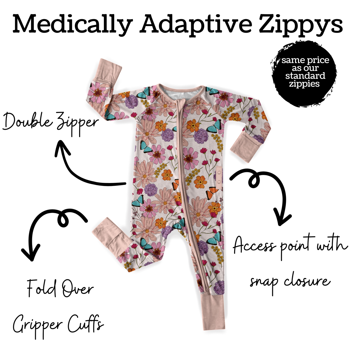 Wildflowers Medically Adaptive Zippy