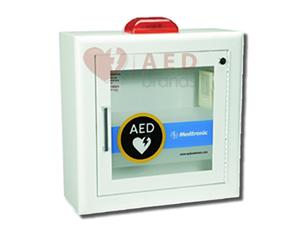 Physio-Control Surface Mount Wall Cabinet, (White) w/ Alarm & Strobe