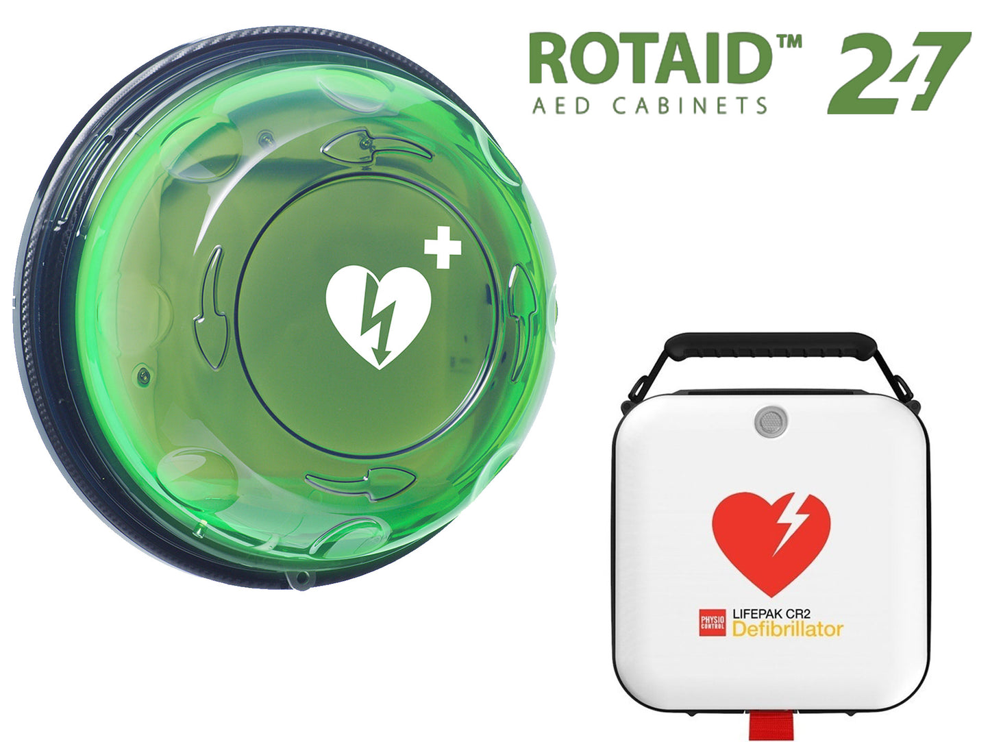 Physio-Control LIFEPAK CR2 USB x (ROTAID 24/7 Monitored)