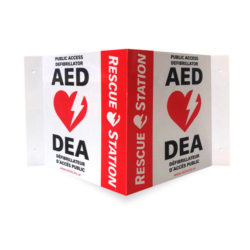 RescueStation™ AED Sign and Decal Package