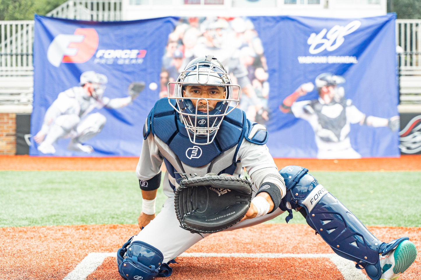 Defender Catcher Two-Tone Shin Guards with Dupont™ Kevlar®