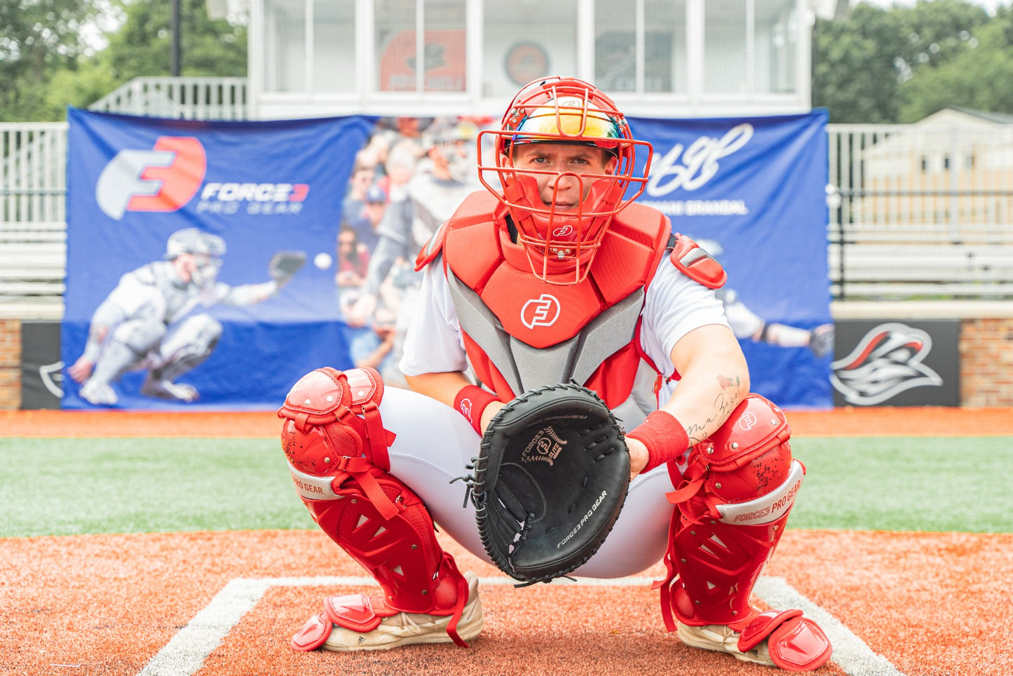 Defender Catcher Two-Tone Shin Guards with Dupont™ Kevlar®