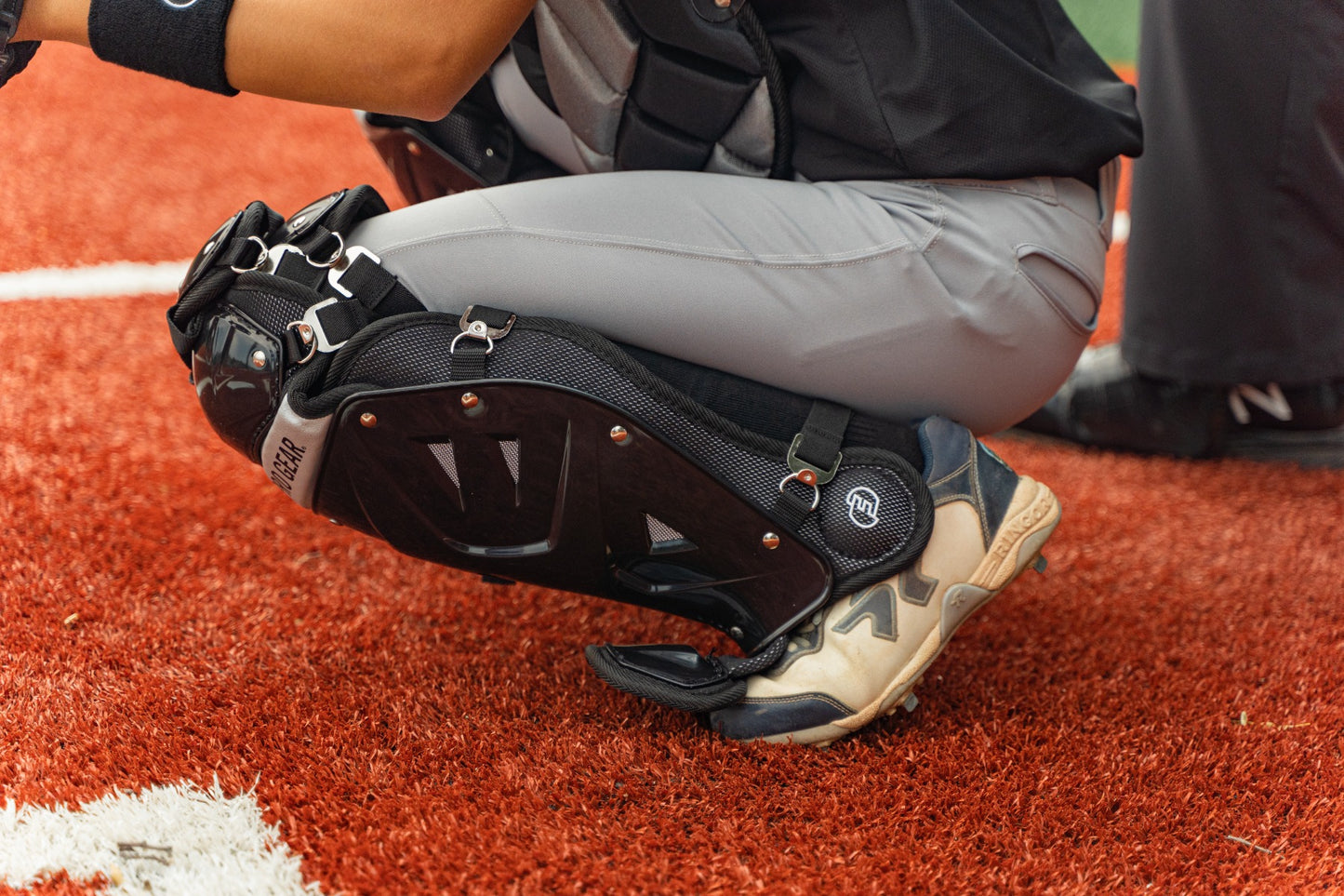 Defender Catcher Two-Tone Shin Guards with Dupont™ Kevlar®