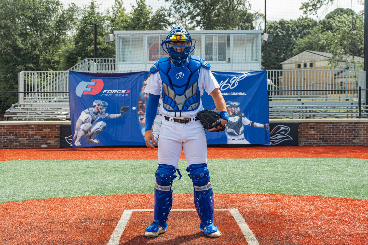 Defender Catcher Two-Tone Shin Guards with Dupont™ Kevlar®