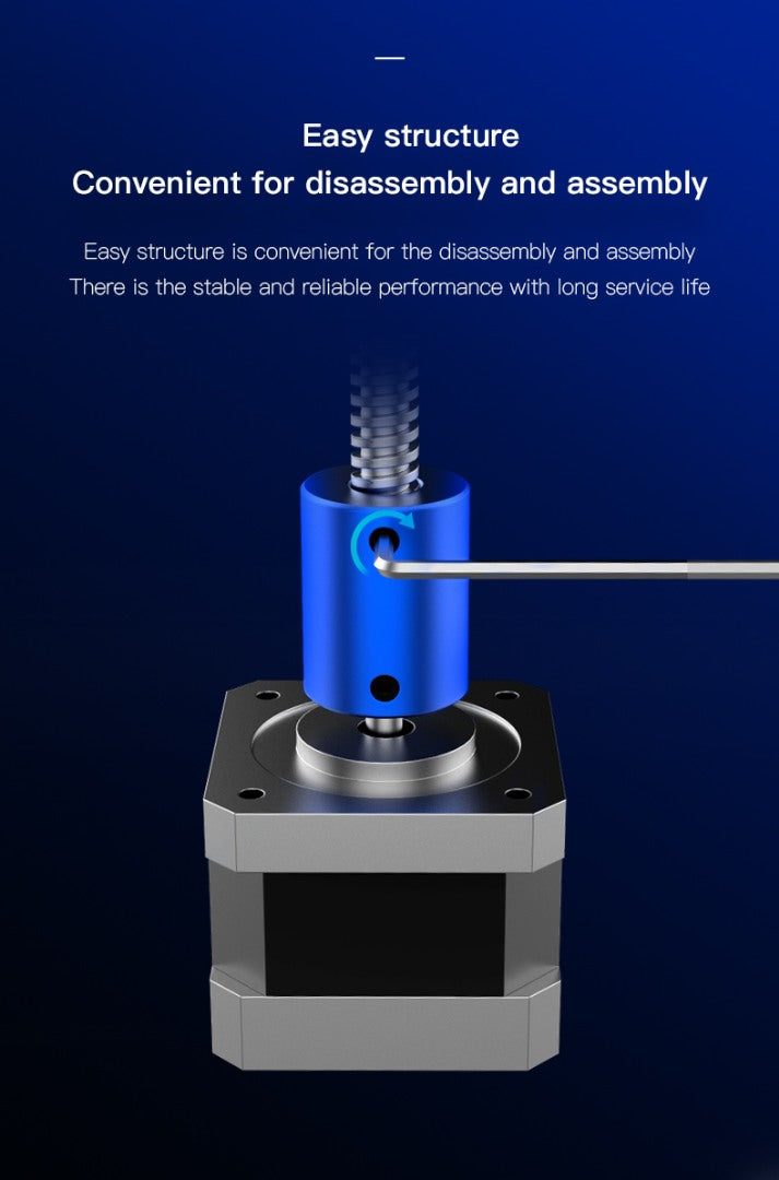 Blue Aluminum Alloy Coupler 2pc
