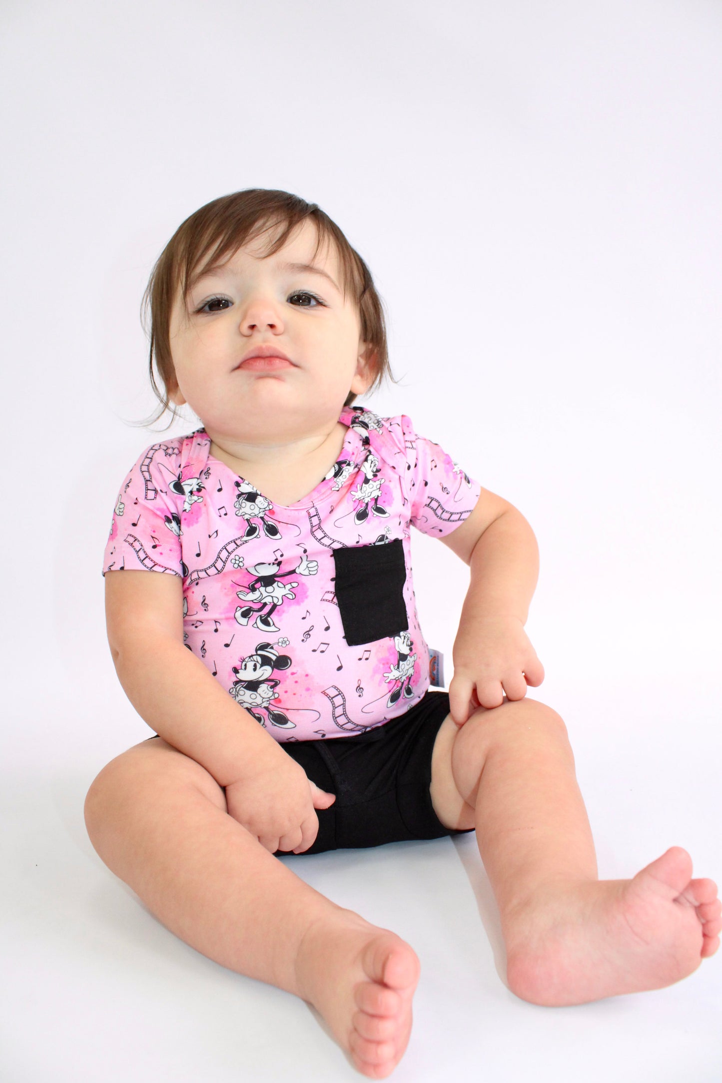 Steamboat Pink Onesie & Jogger Short Set
