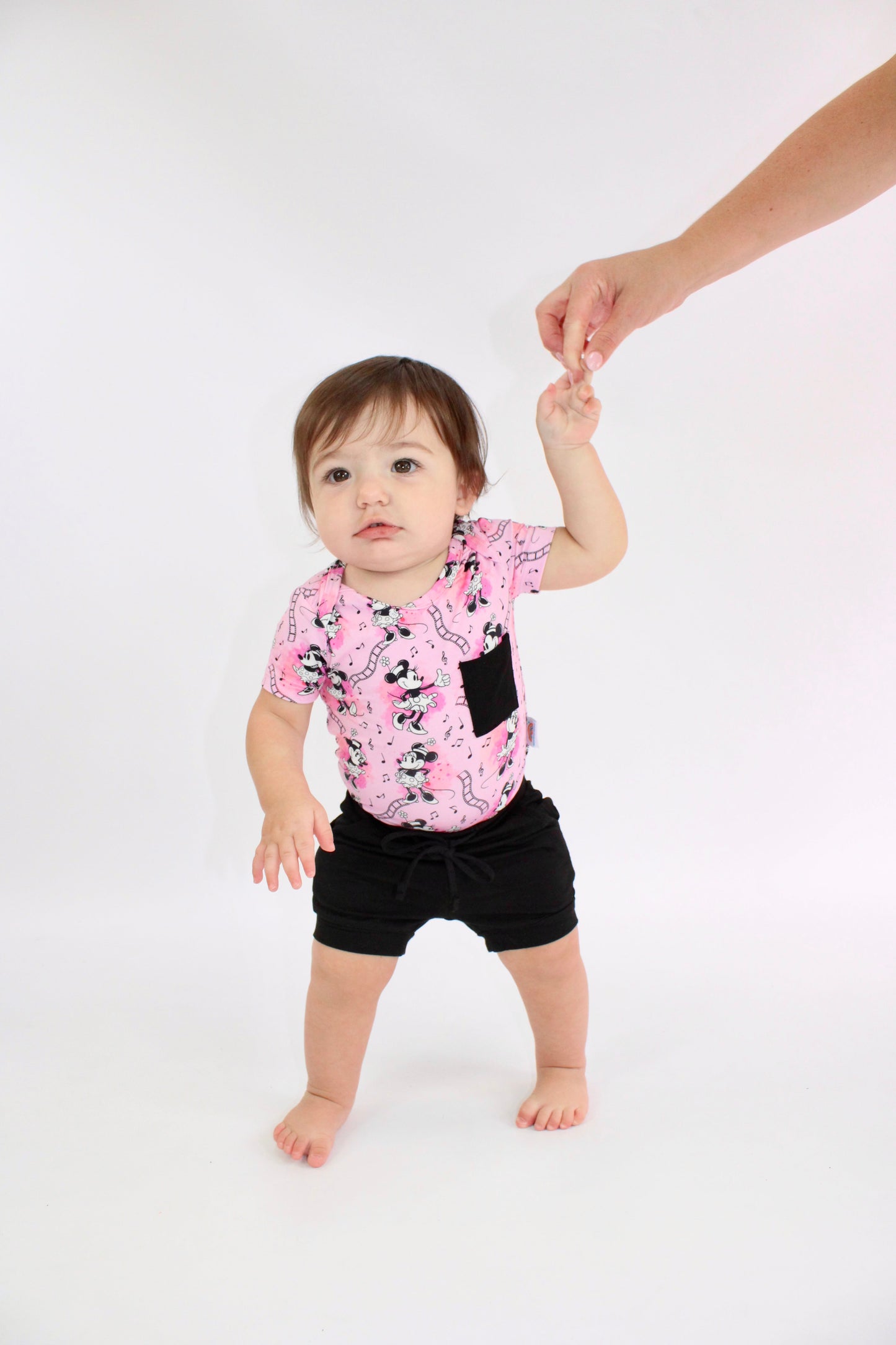 Steamboat Pink Onesie & Jogger Short Set