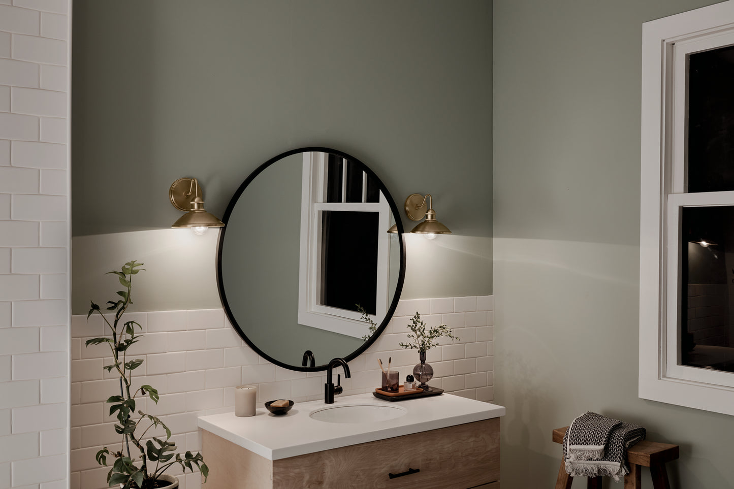 Kichler - 45943CPZ - One Light Wall Sconce - Clyde - Champagne Bronze
