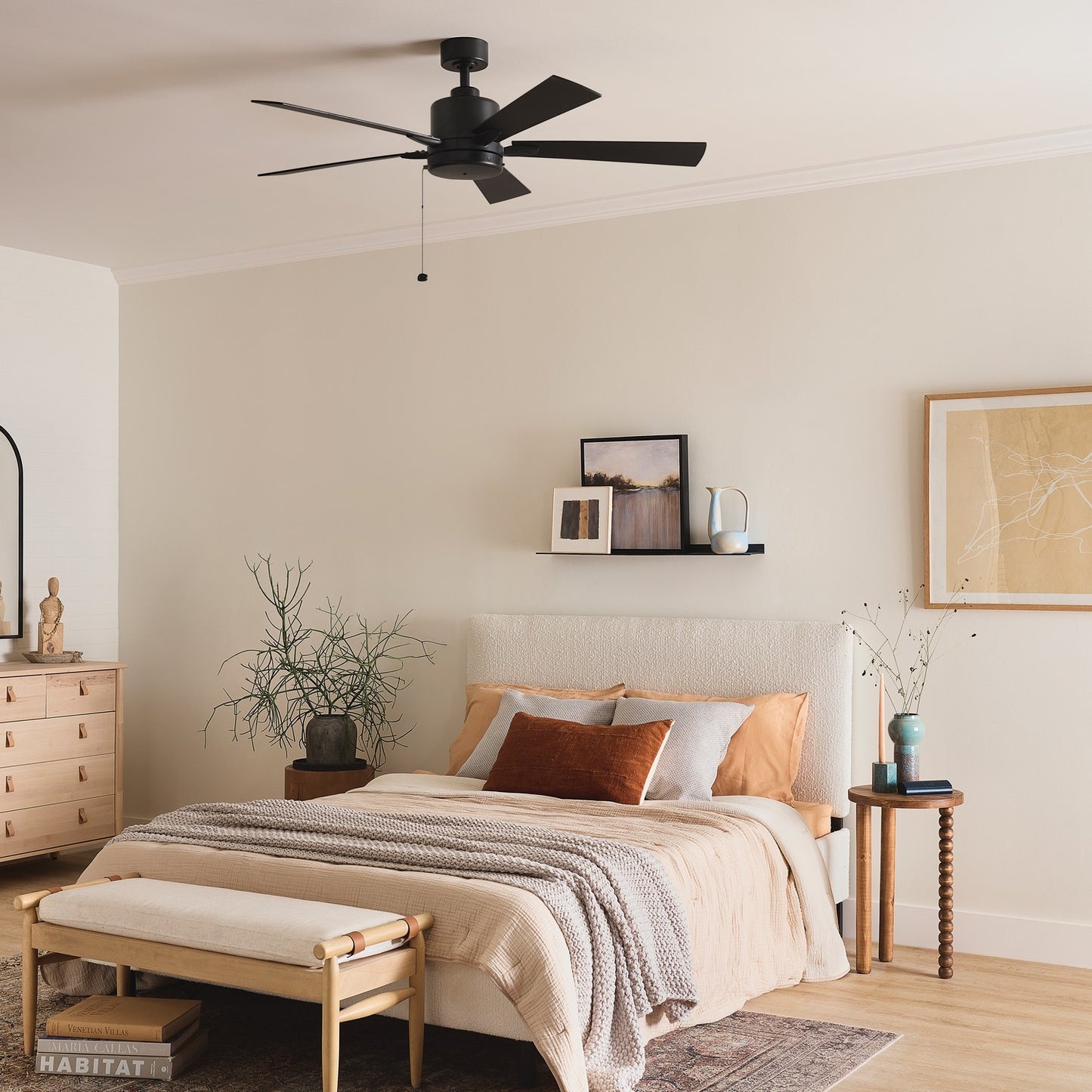 Kichler - 330242SBK - 52"Ceiling Fan - Lucian II - Satin Black