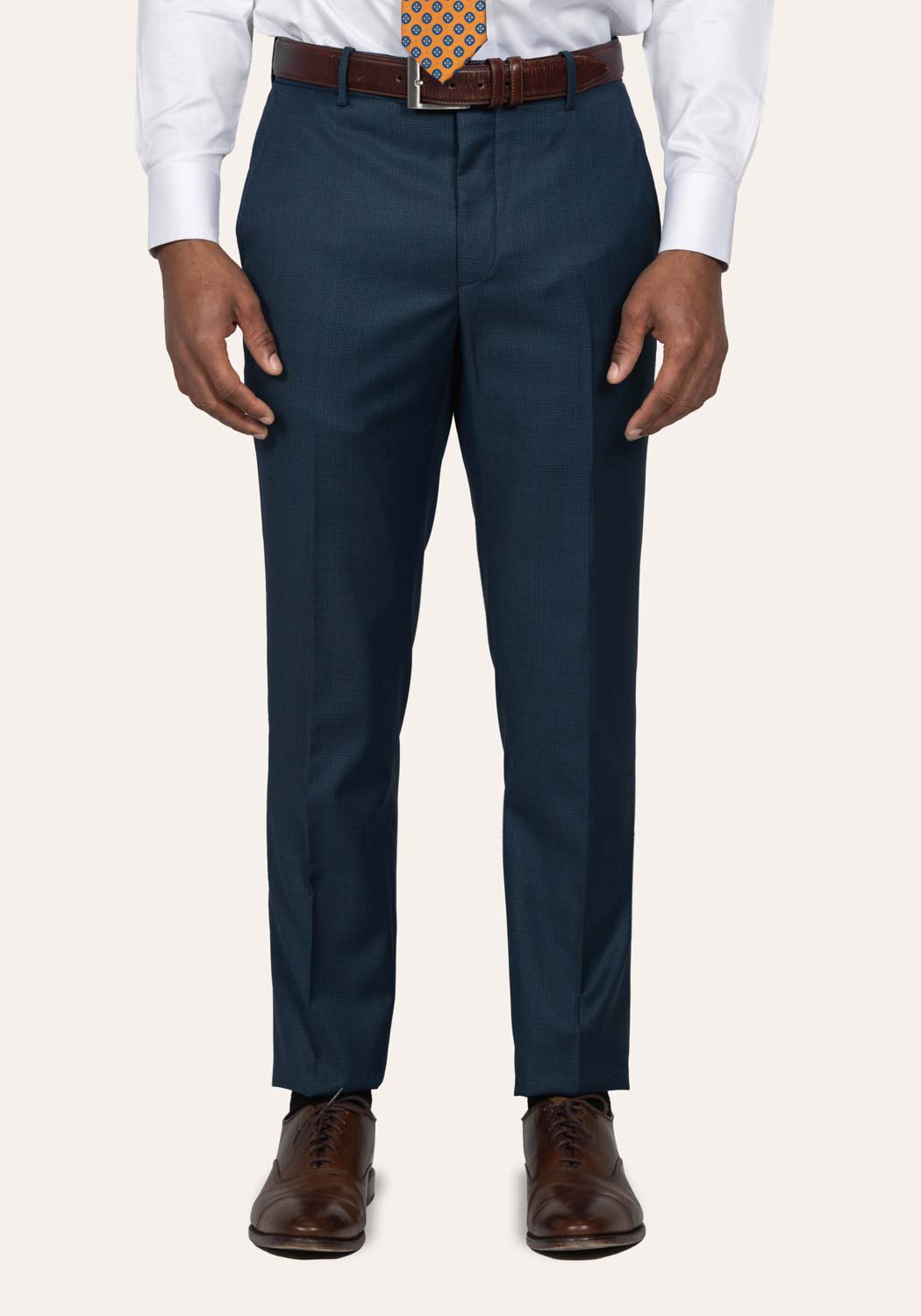 Premium Houndstooth Dark Teal Suit