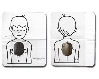 Philips Infant/Child Pad Placement Guide - for training