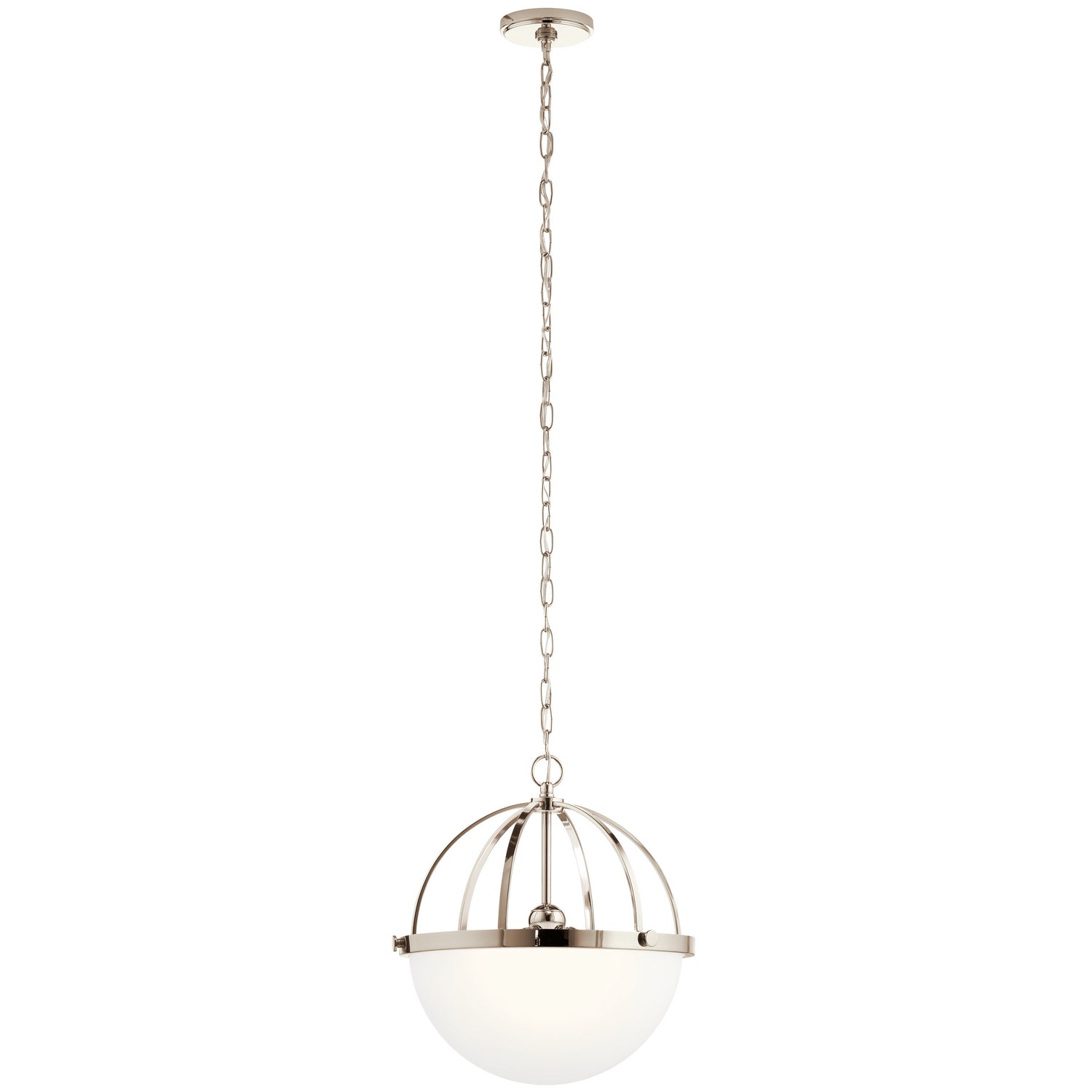 Kichler - 52135PN - Three Light Pendant - Edmar - Polished Nickel