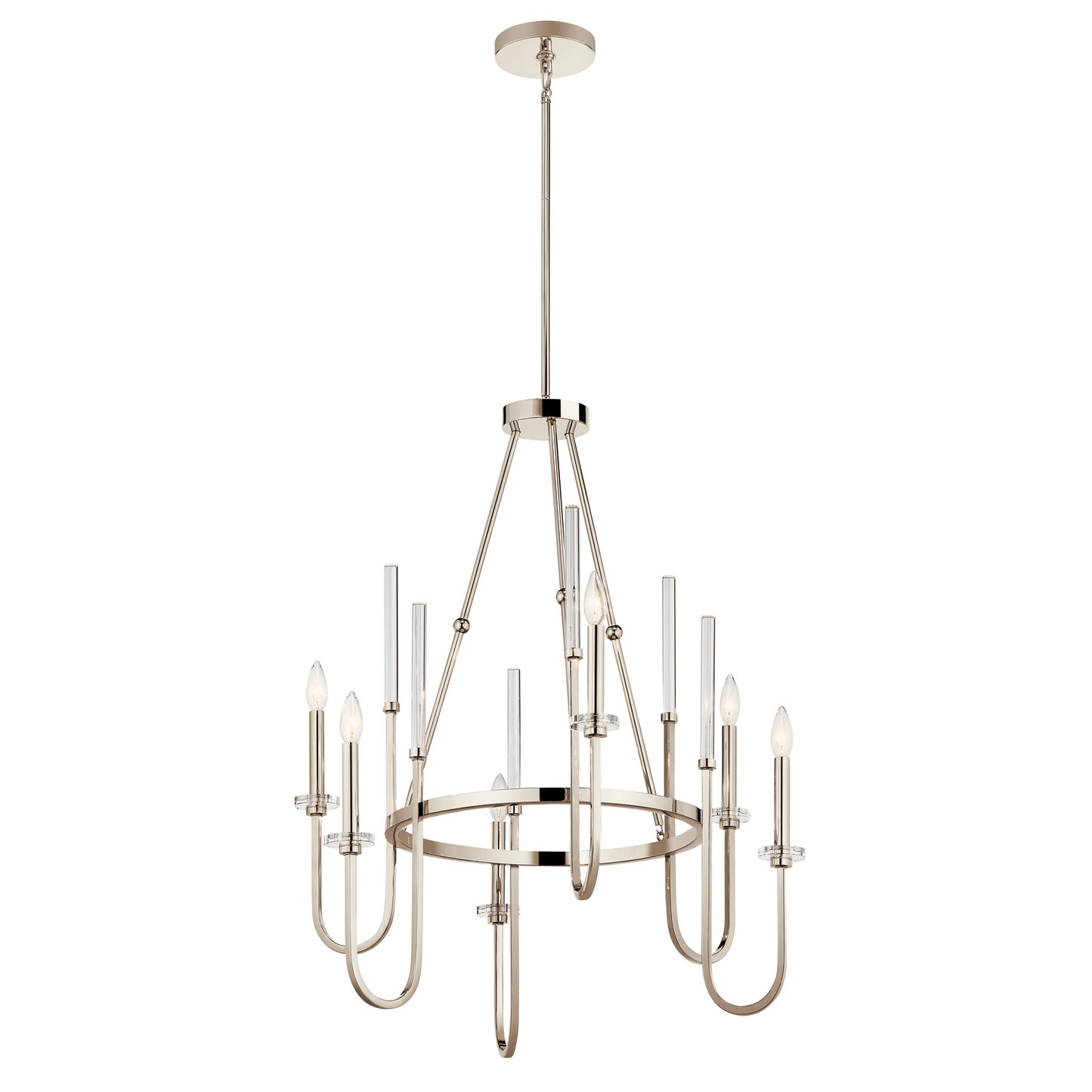 Kichler - 52209PN - Six Light Chandelier - Kadas - Polished Nickel