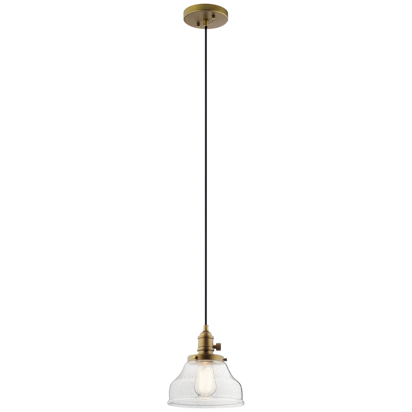 Kichler - 43850NBR - One Light Mini Pendant - Avery - Natural Brass