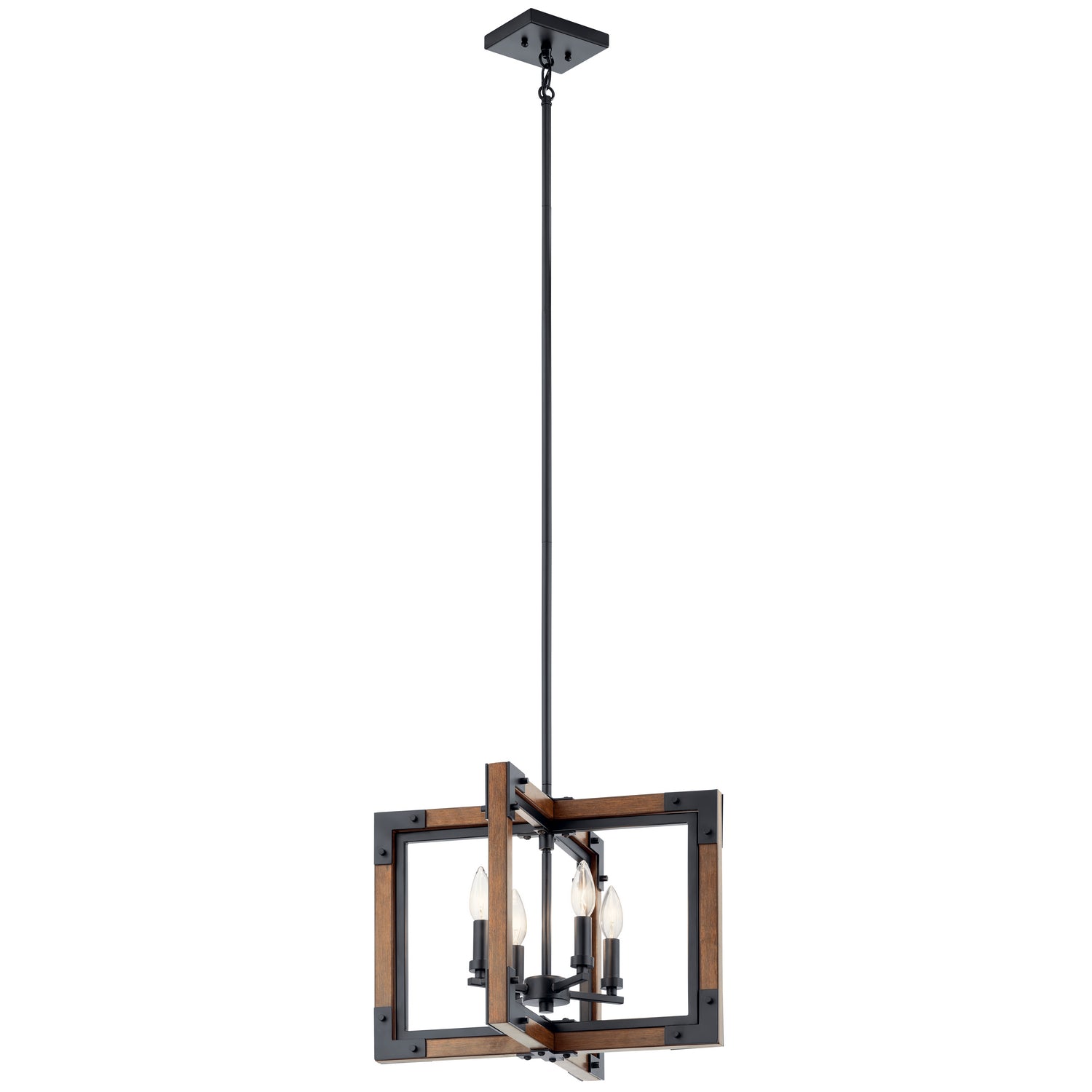 Kichler - 44046AUB - Four Light Chandelier/Semi Flush Mount - Marimount - Auburn Stained