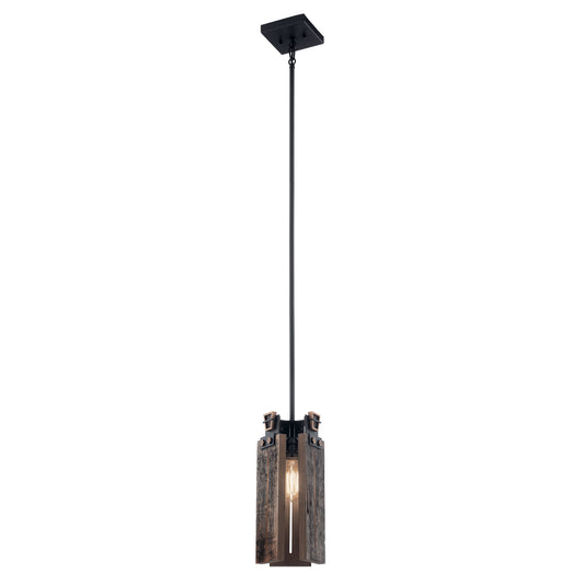 Kichler - 44182BKT - One Light Mini Pendant - Ridgewood - Textured Black
