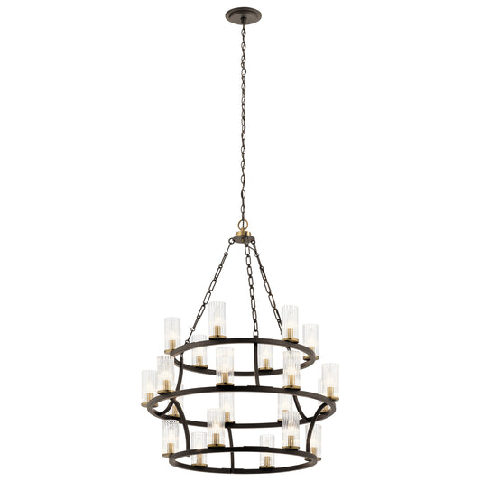 Kichler - 52110OZ - 21 Light Chandelier - Mathias - Olde Bronze