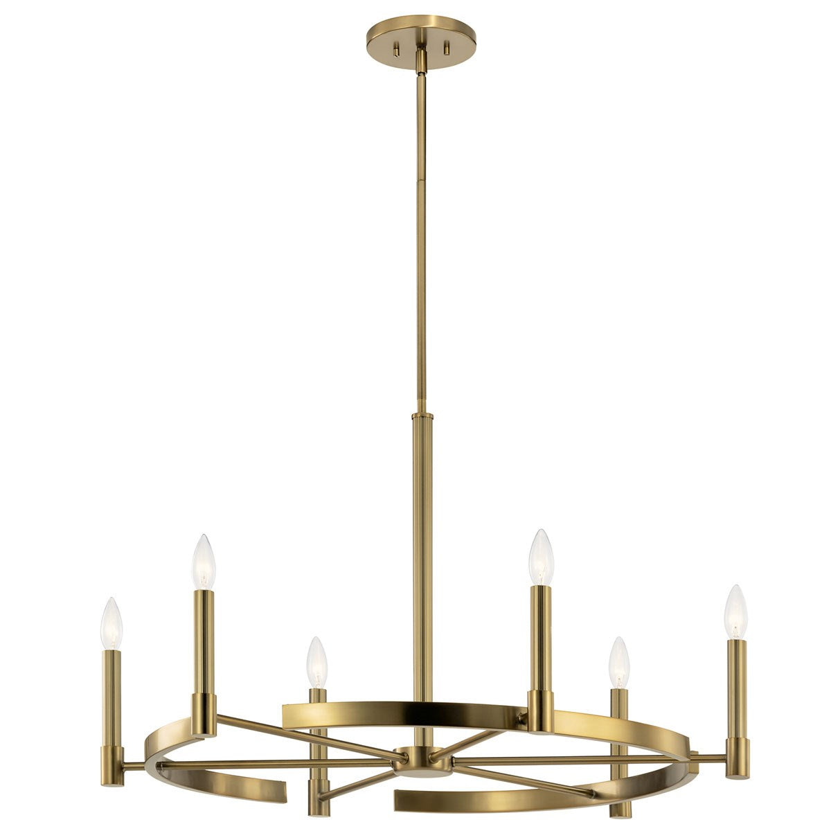 Kichler - 52427BNB - Six Light Chandelier - Tolani - Brushed Natural Brass
