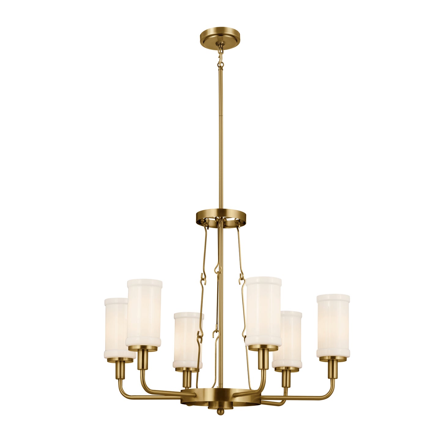 Kichler - 52451NBR - Six Light Chandelier - Vetivene - Natural Brass