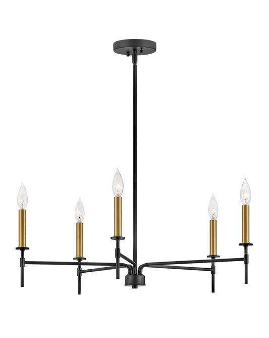Lark Canada - 83075BK - LED Chandelier - Hux - Black