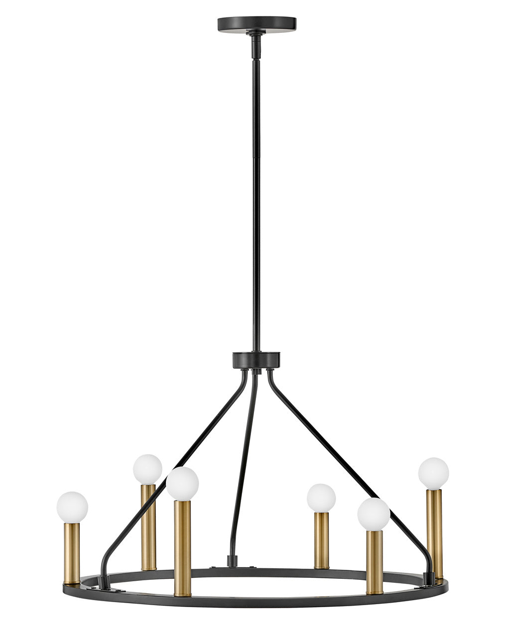 Lark Canada - 83155BK - LED Chandelier - Lazlo - Black