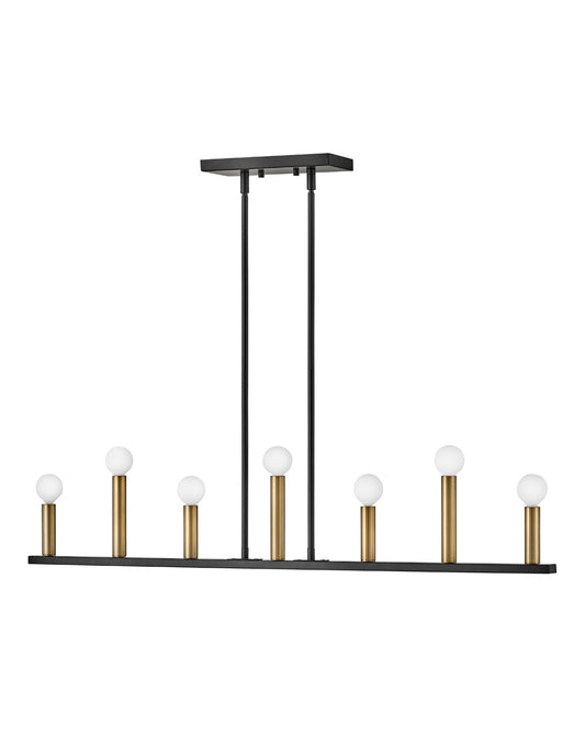 Lark Canada - 83156BK - LED Linear Chandelier - Lazlo - Black
