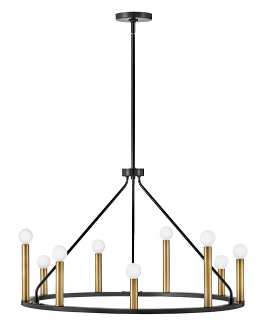 Lark Canada - 83158BK - LED Chandelier - Lazlo - Black