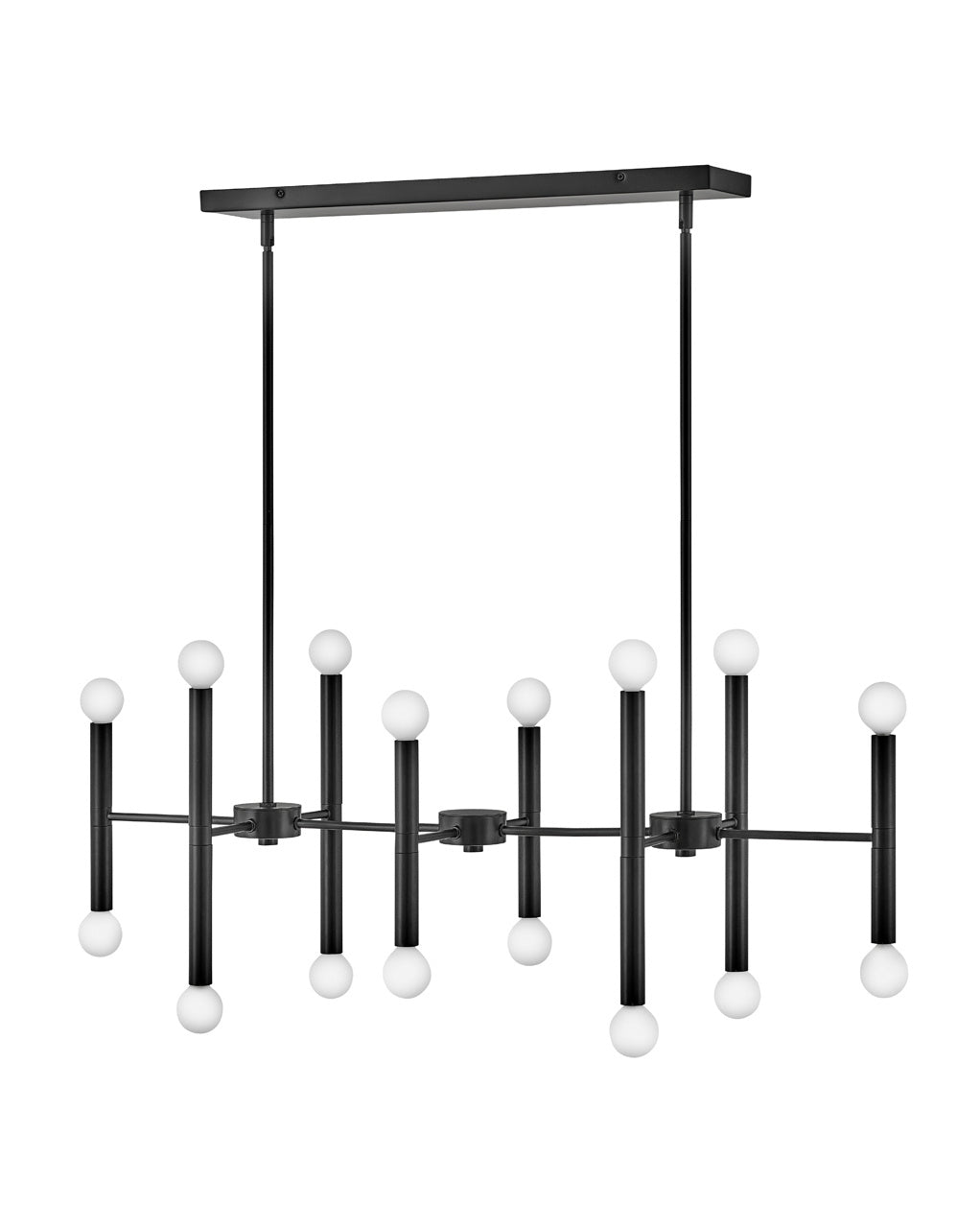 Lark Canada - 83196BK - LED Linear Chandelier - Millie - Black