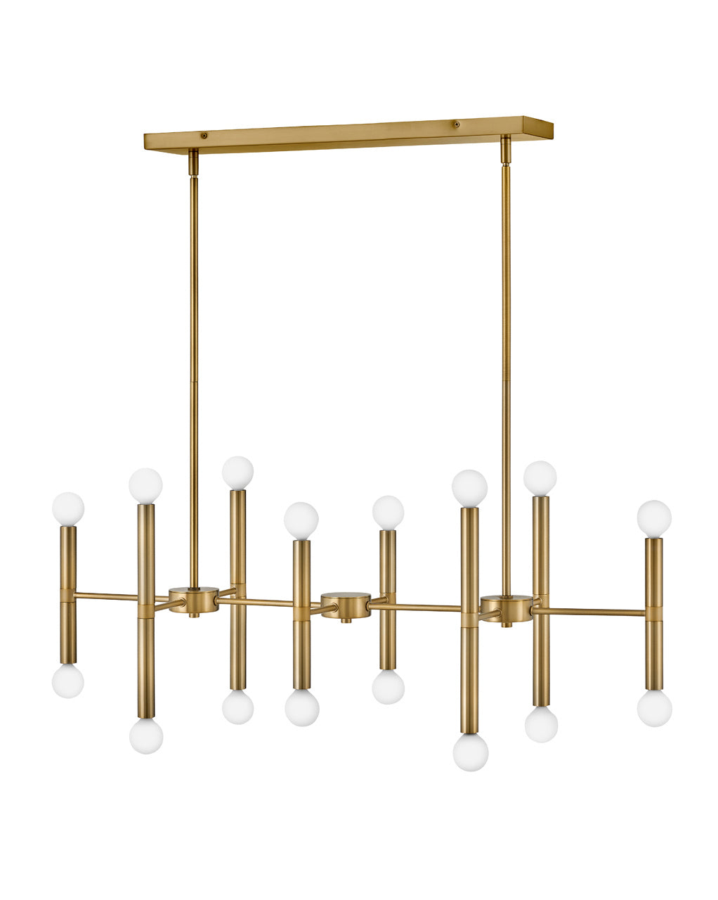Lark Canada - 83196LCB - LED Linear Chandelier - Millie - Lacquered Brass