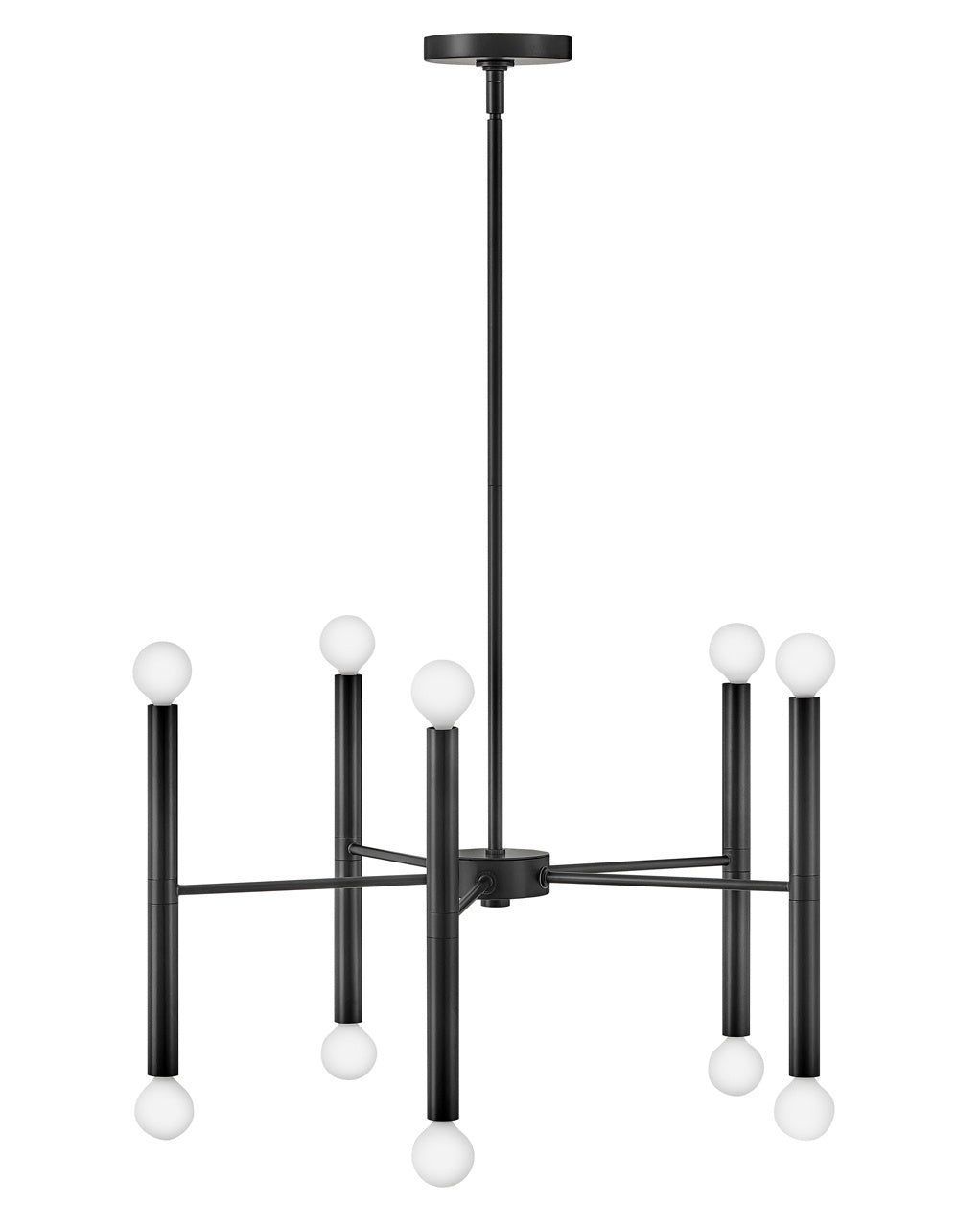 Lark Canada - 83198BK - LED Chandelier - Millie - Black