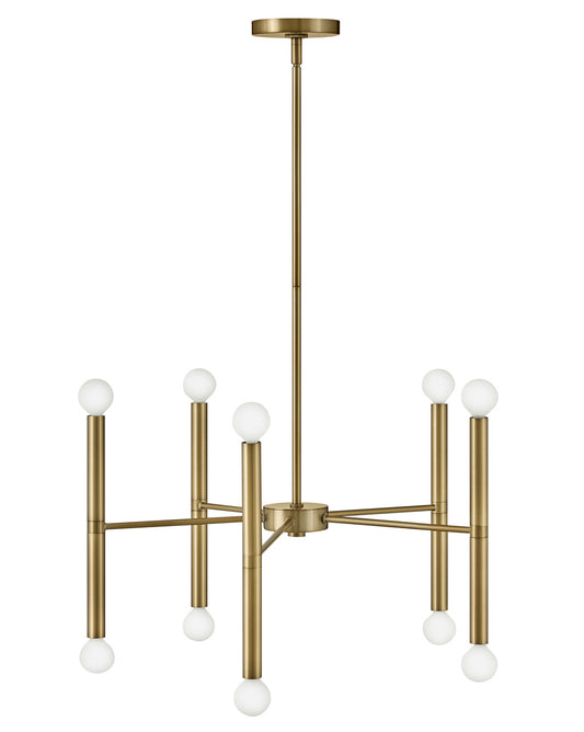 Lark Canada - 83198LCB - LED Chandelier - Millie - Lacquered Brass