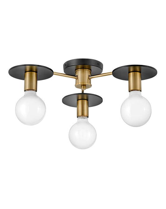 Lark Canada - 83203LCB - LED Semi-Flush Mount - Bobbie - Lacquered Brass