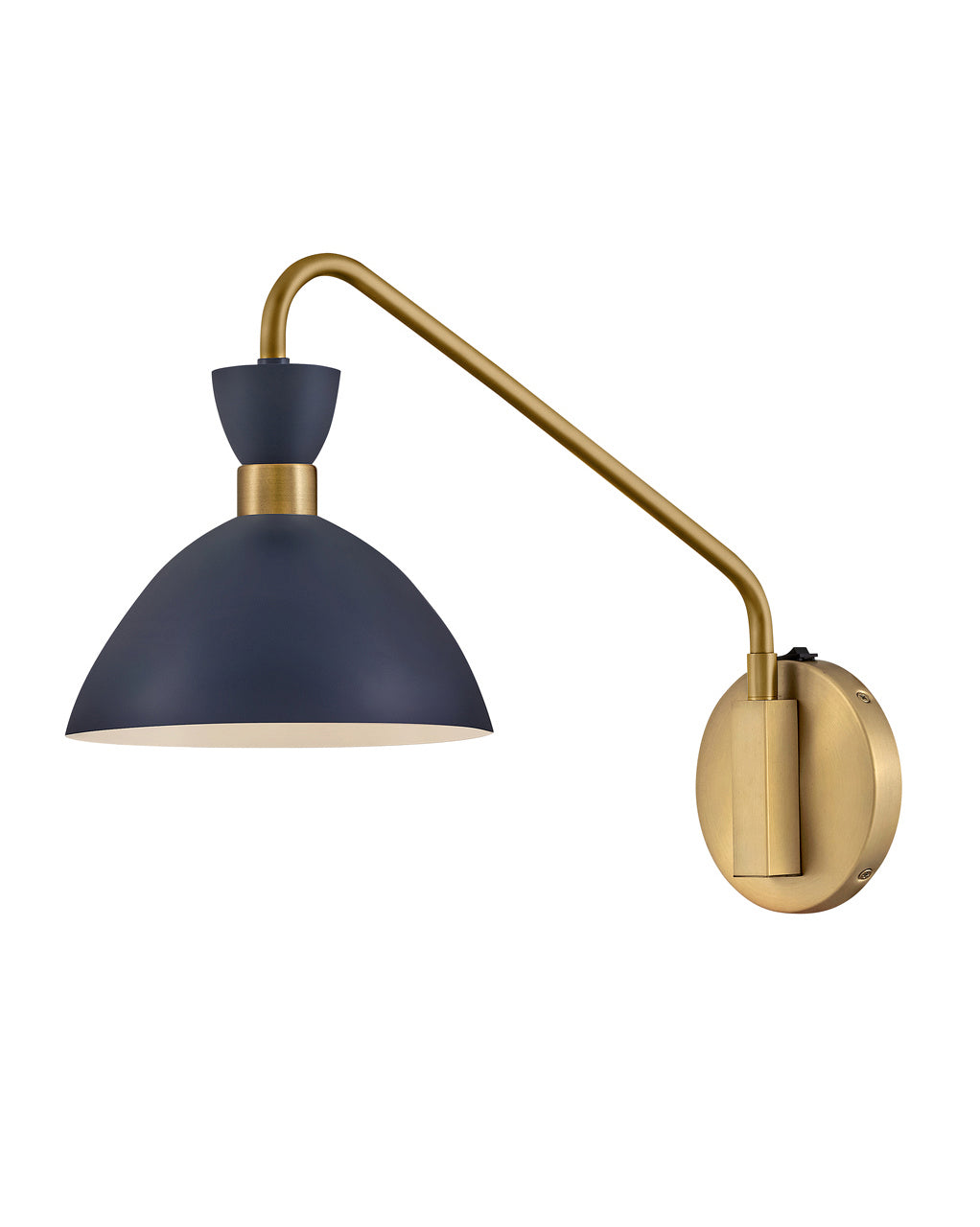 Lark Canada - 83250MV-HB - LED Plug-In Wall Sconce - Simon - Matte Navy